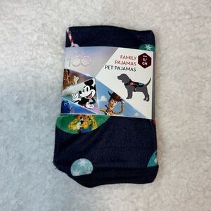 Disney Pet Dog Blue Christmas Pajama Style Cape Size Small